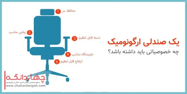 ویژگی های صندلی های ارگونومیک
