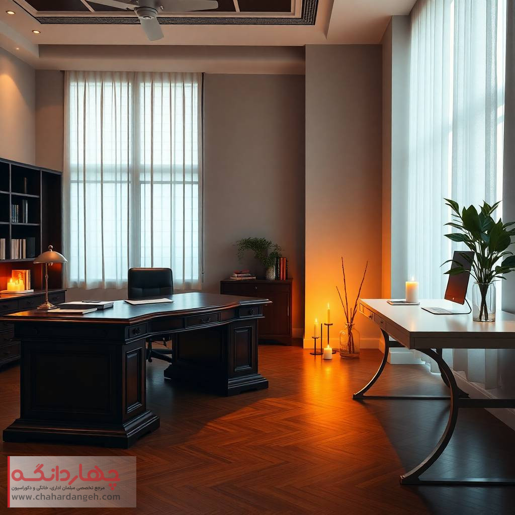 میز مدیریت کلاسیک ارگونومیک